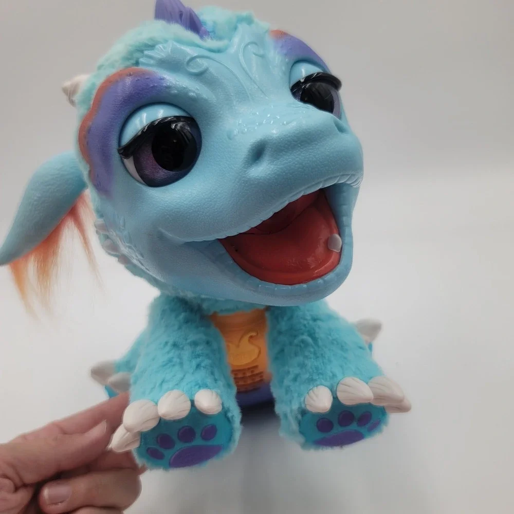 FurReal Friends‎ Torch My Blazin Dragon Interactive Plush Toy Blue B5142 Hasbro